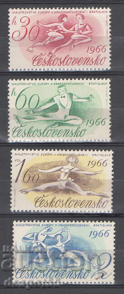1966. Чехословакия. Европейско п-во по фигурно пързаляне.