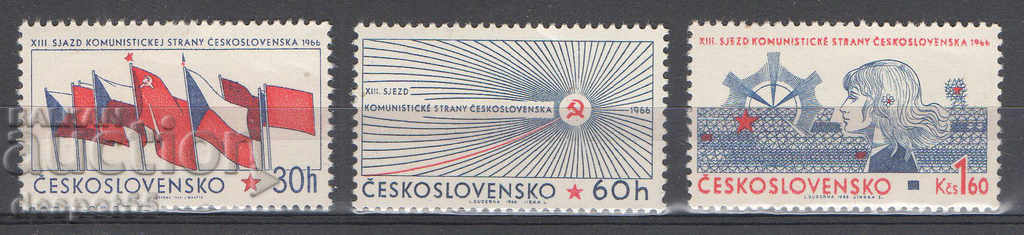 1966 Cehoslovacia. Al 13-lea Congres al Partidului Comunist.