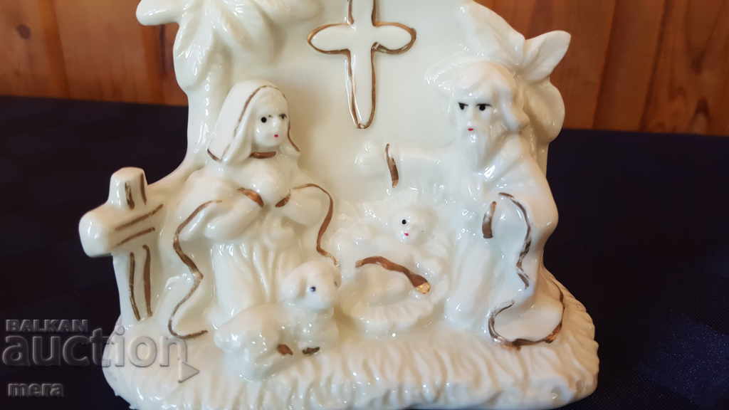 Porcelain figurine with a religious motif with price 12.00 BGN | € 6.14 Porcelain figurine with a religious motif with price 12.00 BGN | € 6.14