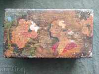Old wooden jewelry box