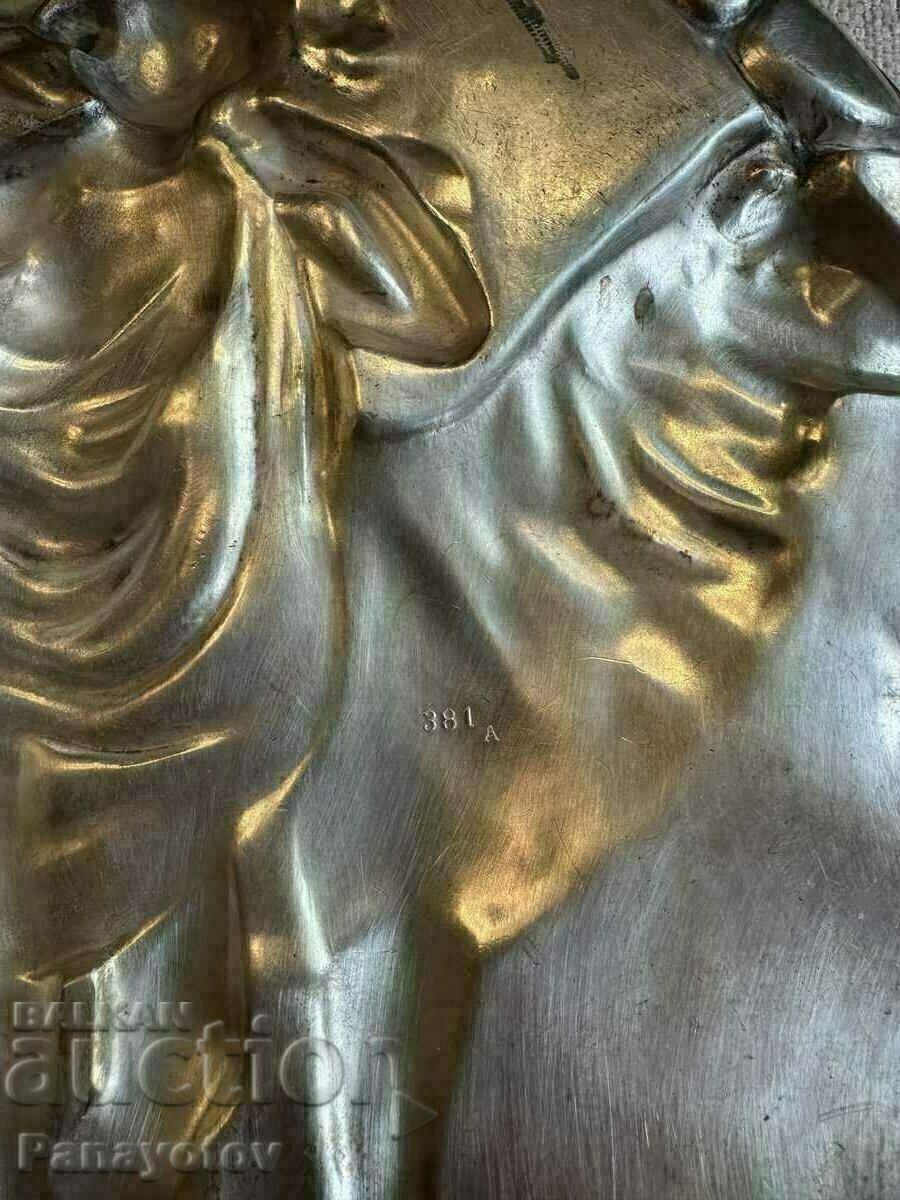 PLĂUTA DECORATIVA FRANTA ARGINT DIANA AFRODIT VÂNĂTOARE CPRIVĂ - 7 PLĂUTA DECORATIVA FRANTA ARGINT DIANA AFRODIT VÂNĂTOARE CPRIVĂ - 7