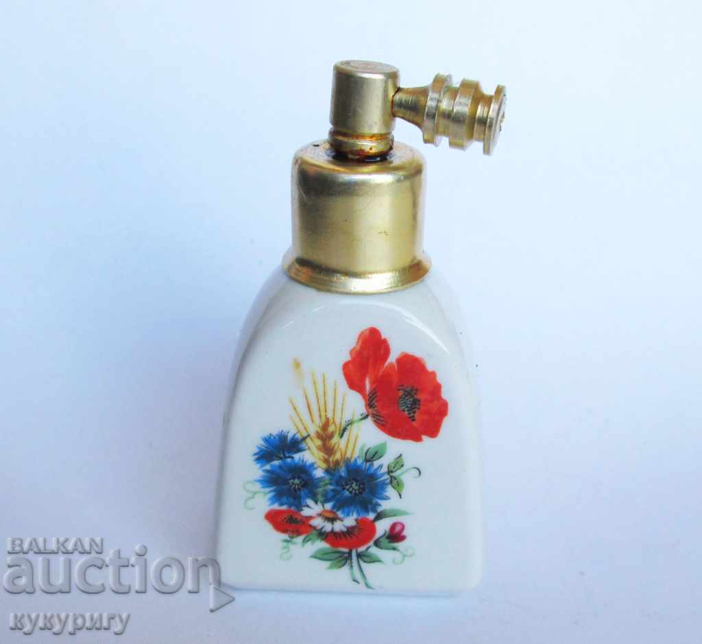 An old porcelain perfume bottle with price 15.00 BGN | € 7.67