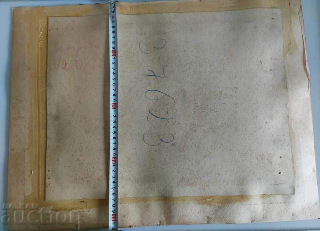 OLD RETUCHED PHOTO PORTRAIT PHOTO CARDBOARD - 6 OLD RETUCHED PHOTO PORTRAIT PHOTO CARDBOARD - 6