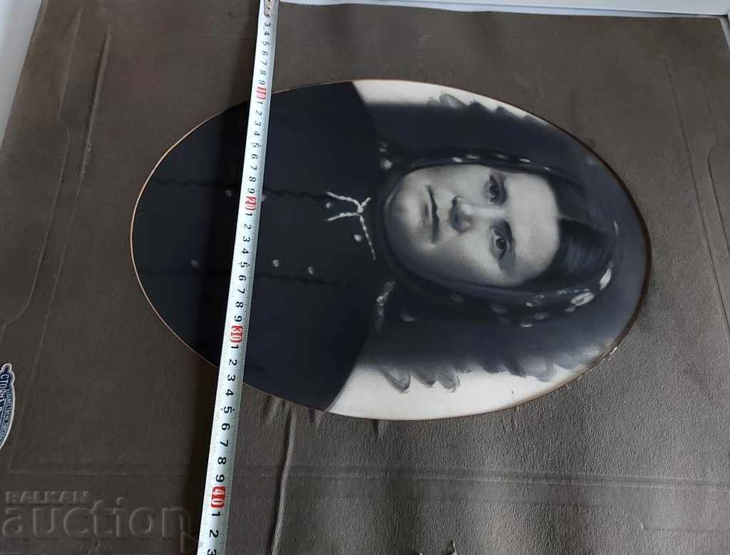 OLD RETUCHED PHOTO PORTRAIT PHOTO CARDBOARD - 5 OLD RETUCHED PHOTO PORTRAIT PHOTO CARDBOARD - 5