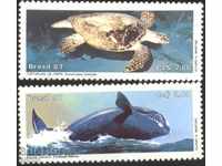Καθαρές μάρκες Marine Fauna 1987 από τη Βραζιλία