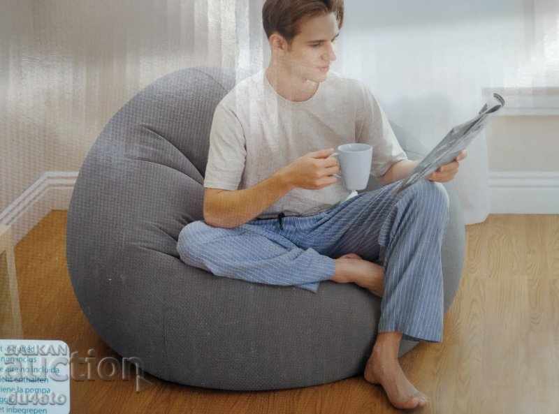 Colorful inflatable ergonomic armchair, armchair, soft furniture chair