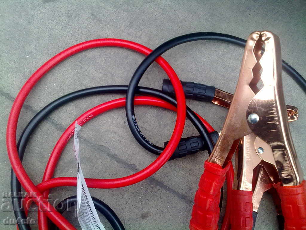 Power cables with clips for transferring current to the battery - 6 Power cables with clips for transferring current to the battery - 6