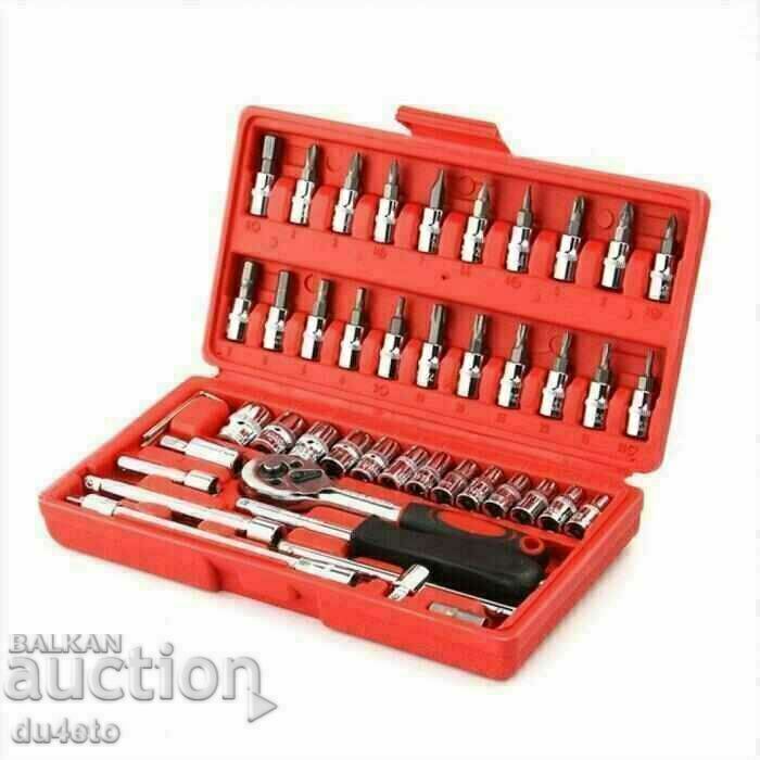 Hand tool box set Gedore ratchet and end with price 25.00 BGN | € 12.78 Hand tool box set Gedore ratchet and end with price 25.00 BGN | € 12.78