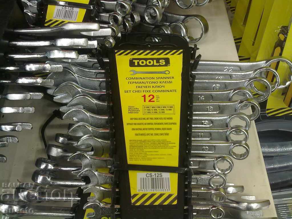 Delivery of Spanners 12 pieces 6-22 mm. Delivery of Spanners 12 pieces 6-22 mm.