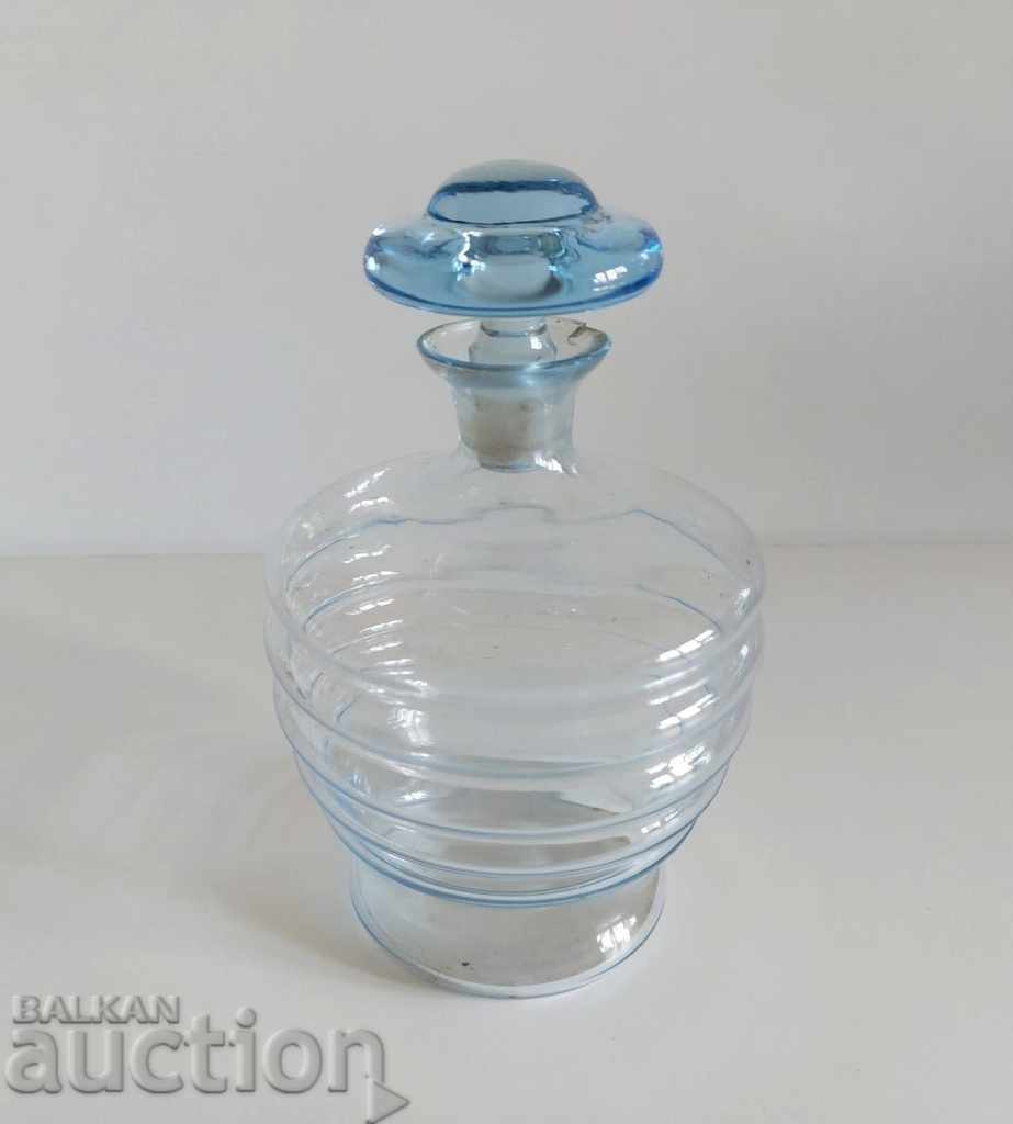 Auction OLD GLASS CAFE BOTTLE TAPA BLUE GLASS Auction OLD GLASS CAFE BOTTLE TAPA BLUE GLASS