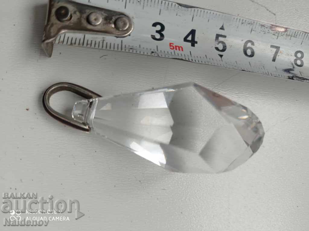 Crystal chain pendant Silver carrier with price 10.00 BGN | € 5.11