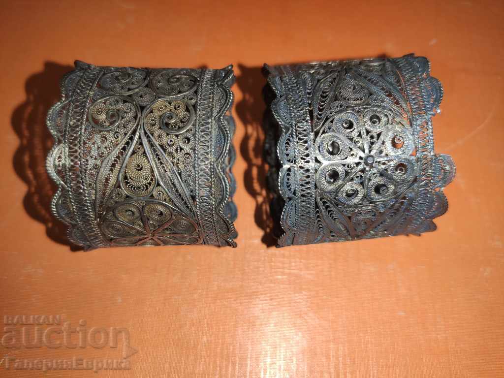 Napkins 2 pcs. silver Revival filigree with price 150.00 BGN | € 76.69 Napkins 2 pcs. silver Revival filigree with price 150.00 BGN | € 76.69