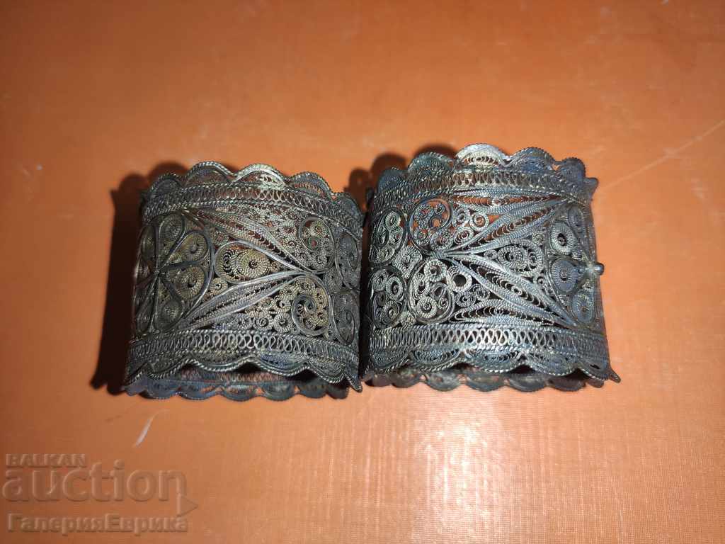 Napkins 2 pcs. silver Revival filigree - 7 Napkins 2 pcs. silver Revival filigree - 7