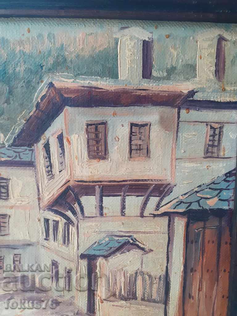 Old Bulgarian oil painting on canvas signed with a frame with price 80.00 BGN | € 40.90 Old Bulgarian oil painting on canvas signed with a frame with price 80.00 BGN | € 40.90