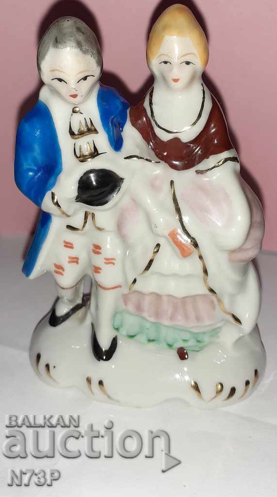 OLD PORCELAIN FIGURE. HAND-PAINTED. - 7