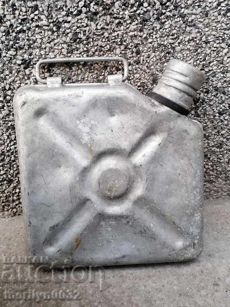 Russian tube 3 liters of fuel 70's aluminum USSR Russian tube 3 liters of fuel 70's aluminum USSR