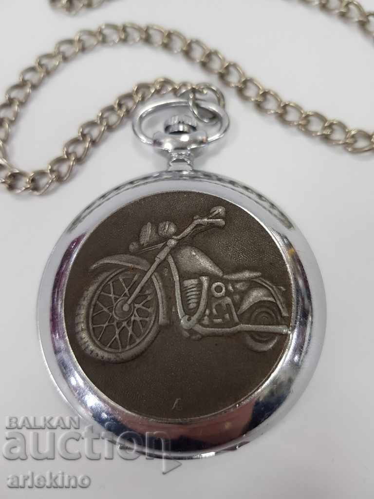 Rare Russian watch Lightning with motorcycle and Skull