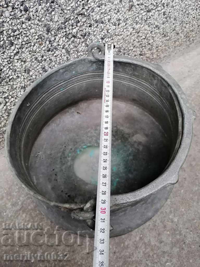 Tinned coin, cauldron, copper, copper vessel with price 89.00 BGN | € 45.50 Tinned coin, cauldron, copper, copper vessel with price 89.00 BGN | € 45.50