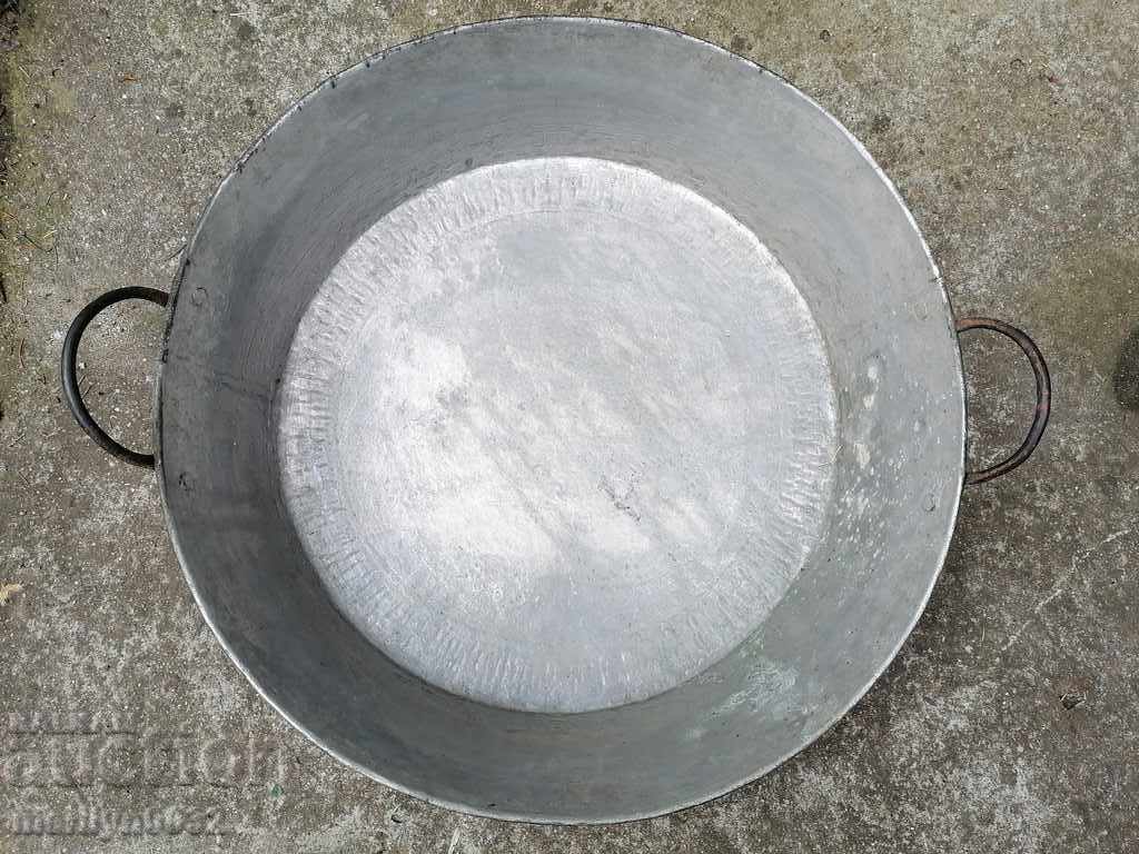 Auction Old LARGE copper pan, sahan, copper, tray, pan Auction Old LARGE copper pan, sahan, copper, tray, pan