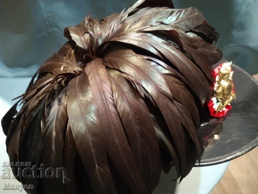 Military Italian hat of the 27th Battaglione Bersaglieri. - 5 Military Italian hat of the 27th Battaglione Bersaglieri. - 5