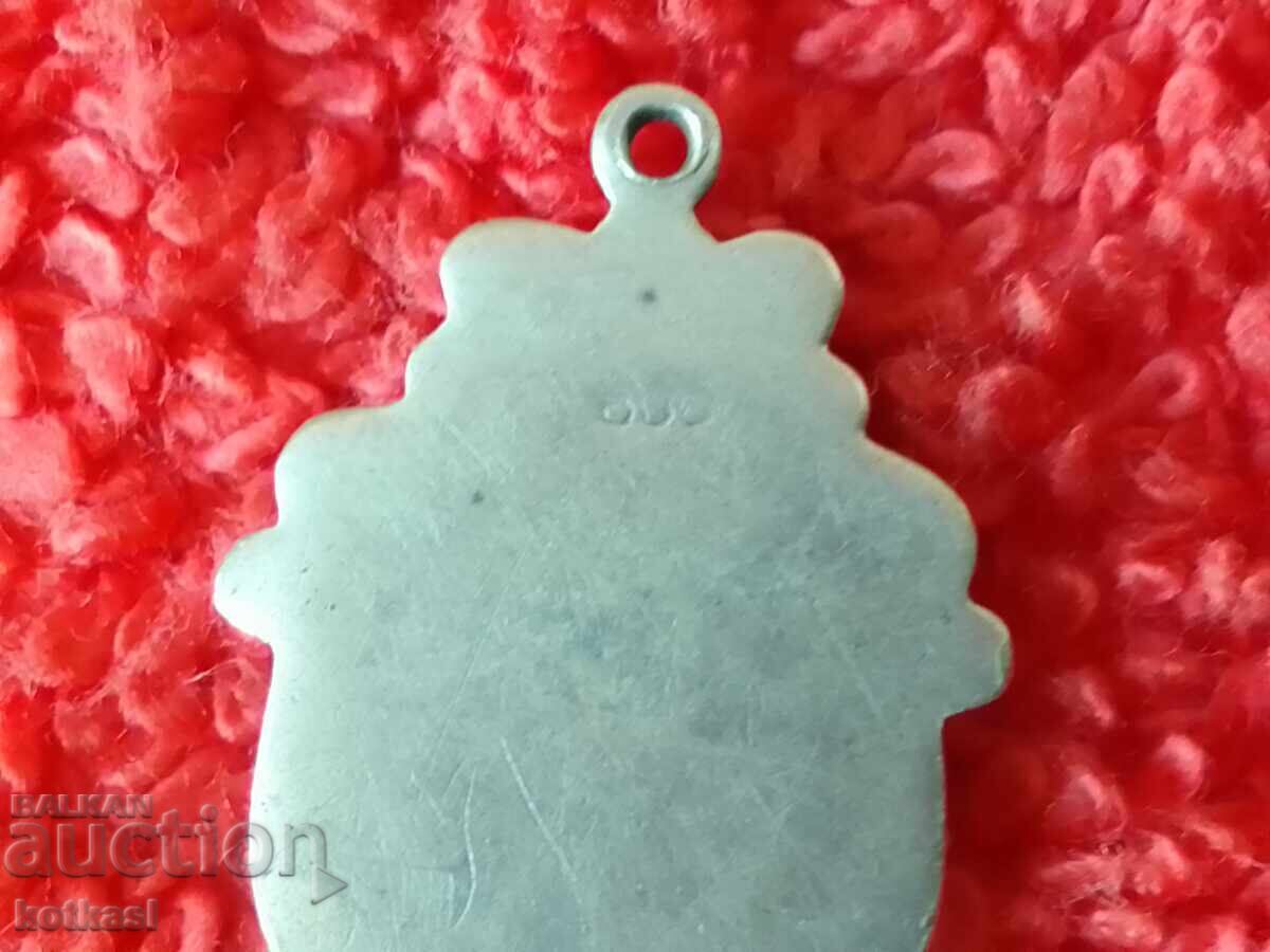 Licitație Veche insignă de argint care marchează stema orașului Germaniei Licitație Veche insignă de argint care marchează stema orașului Germaniei