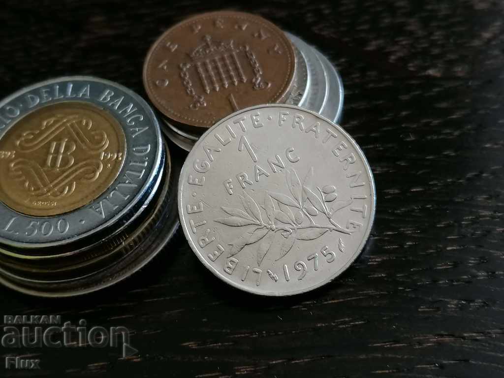 Coin - France - 1 franc 1975