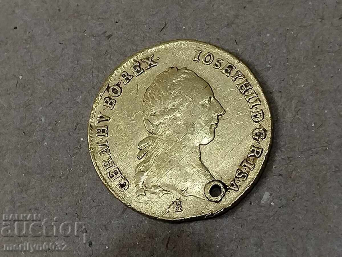 Gold coin 2 ducats Austria 23.65 carats 987/1000 RRR with price 1829.00 BGN | € 935.15