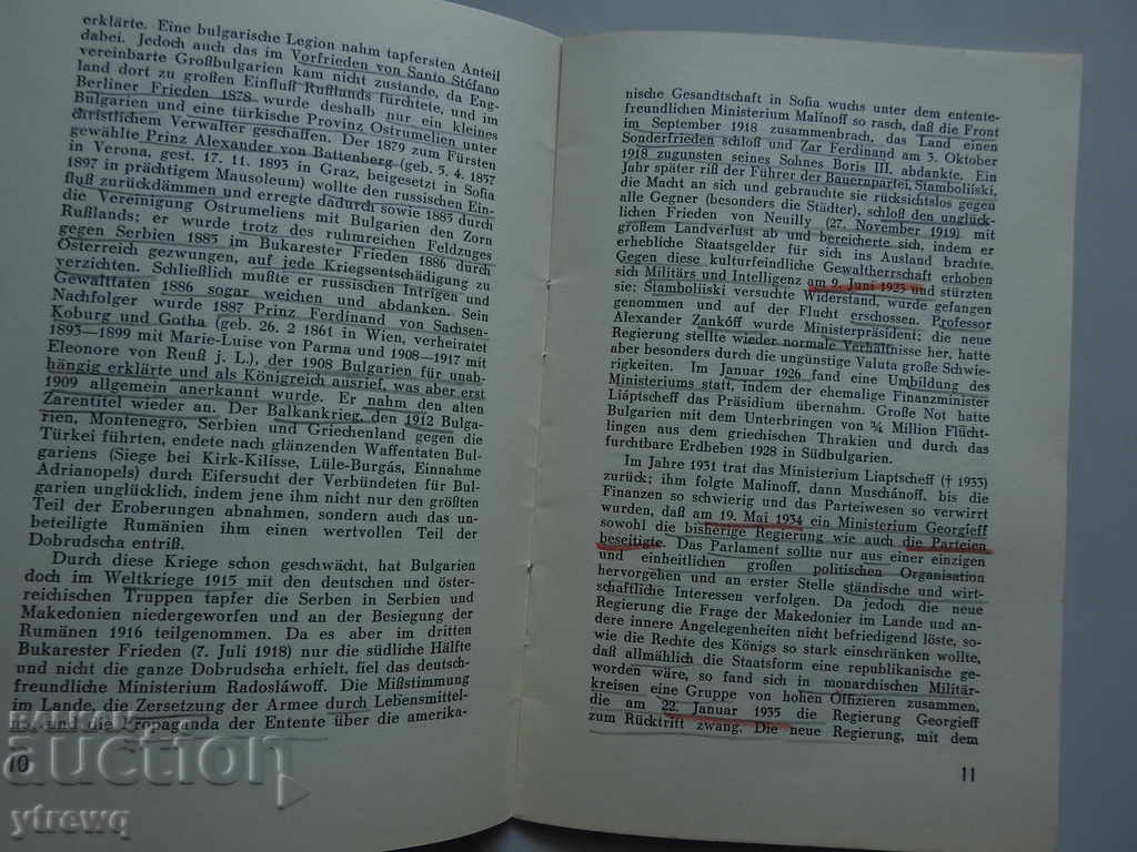 1935 Bulgaria - Prof. C.Kassner. Bulgaria, broșură germană - 5