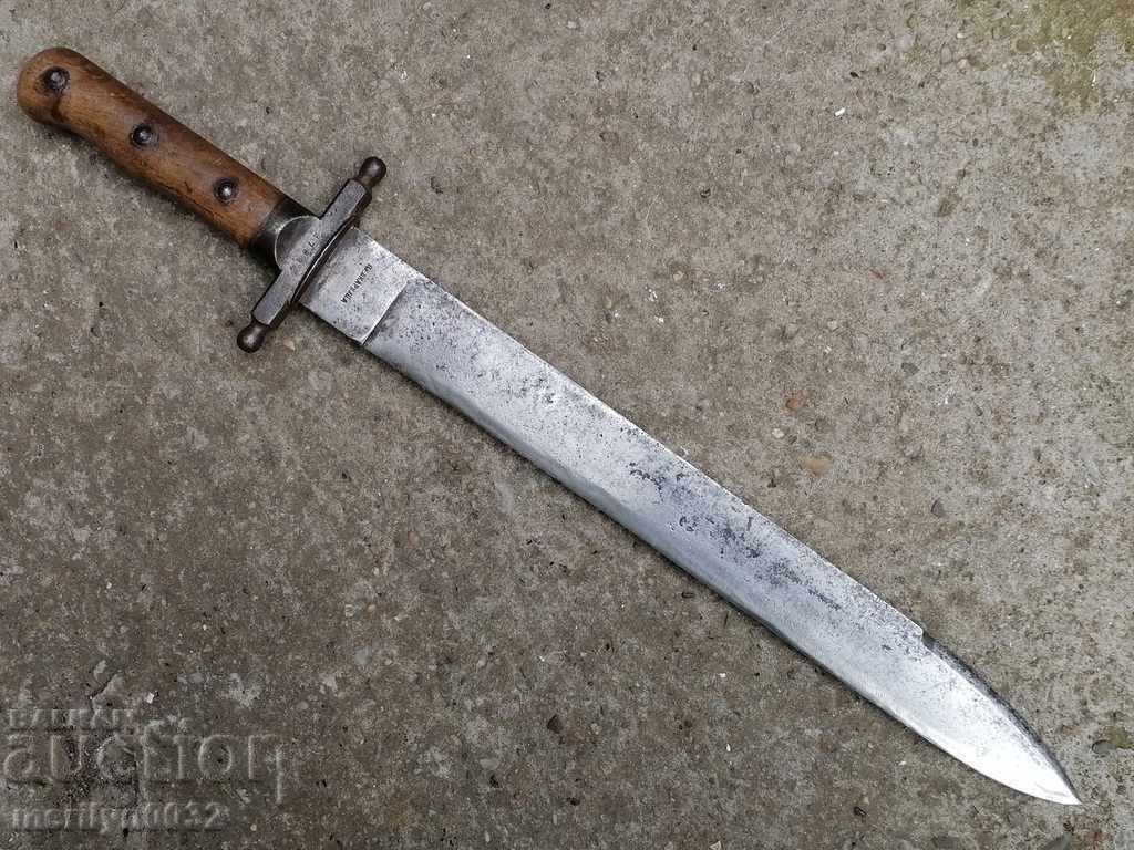 Licitație Satar sârbesc 1897 sabie, baionetă, sabie cuțit pumnal lamă