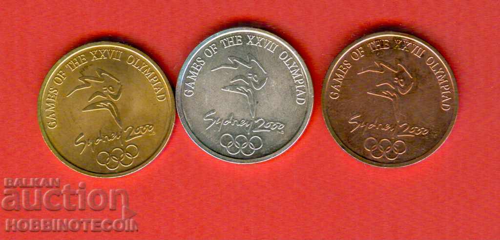PLAQUES - COPIES OF MEDALS FROM THE SYDNEY 2000 OLYMPIC GAMES