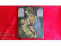 Madonna Baby Reproduction of Leonardo da Vinci Oil on Canvas