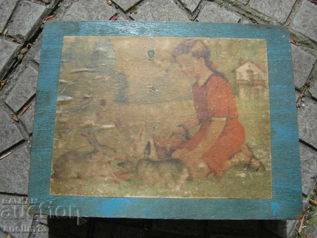 Delivery of OLD WOODEN BOX FROM CHILDREN'S PLAY WITH CUBES Delivery of OLD WOODEN BOX FROM CHILDREN'S PLAY WITH CUBES