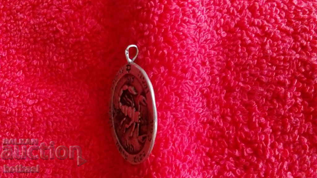 Old silver markings inscriptions medal Scorpion - 7
