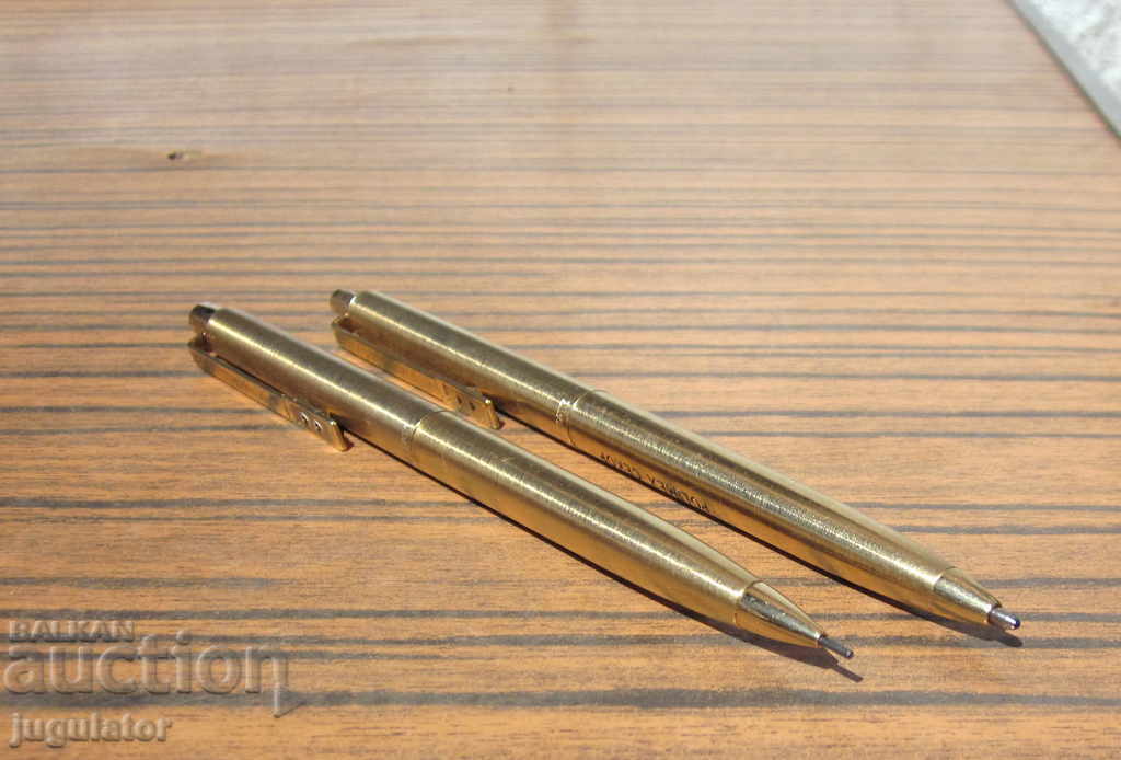 Delivery of set of gilded pen and mechanical pencil PAPER MATE