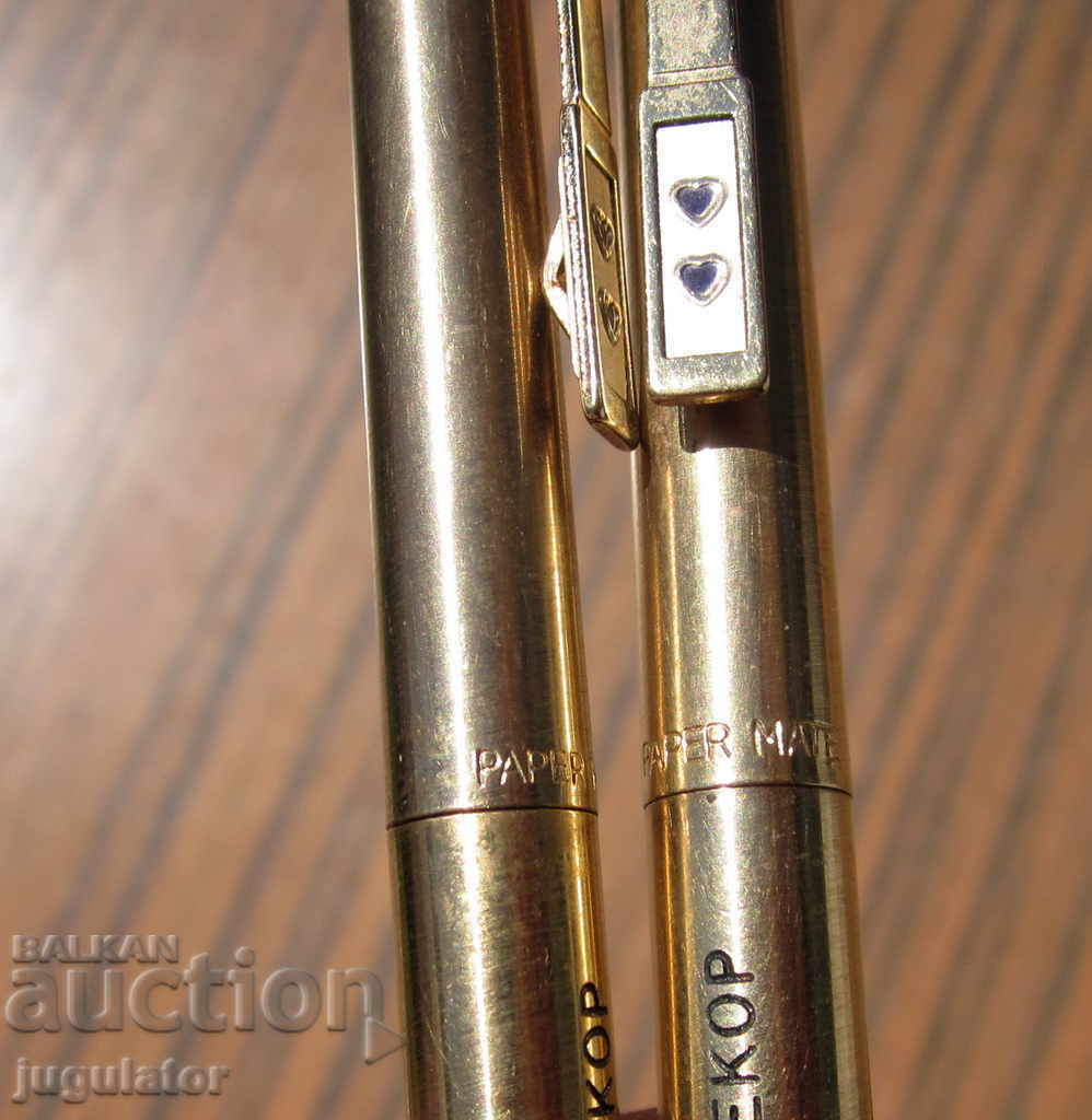 set of gilded pen and mechanical pencil PAPER MATE - 6