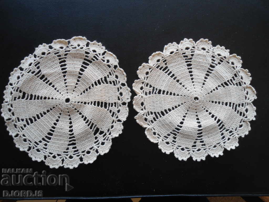 Withdrawal period, crochet pads, 2 pieces, ethnic, folklore
