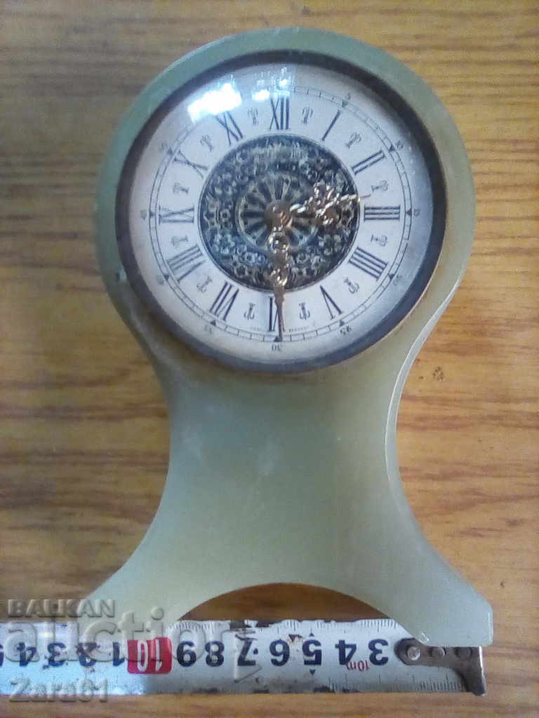 Old table clock, agate with price 61.00 BGN | € 31.19 Old table clock, agate with price 61.00 BGN | € 31.19