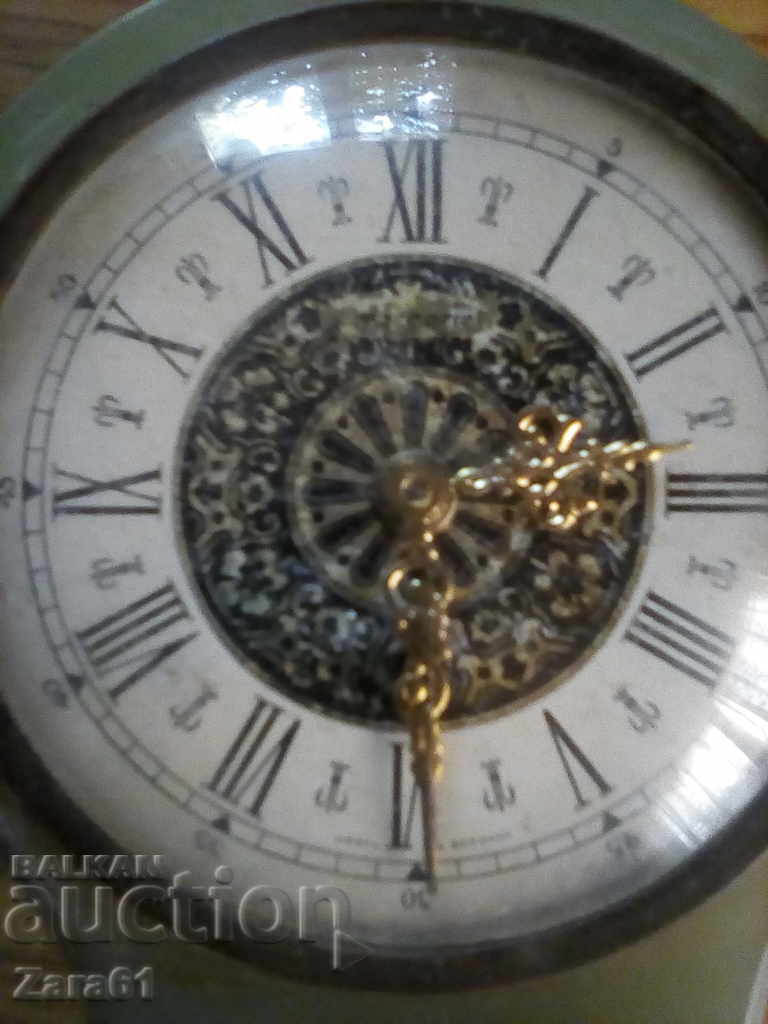 Old table clock, agate - 7 Old table clock, agate - 7