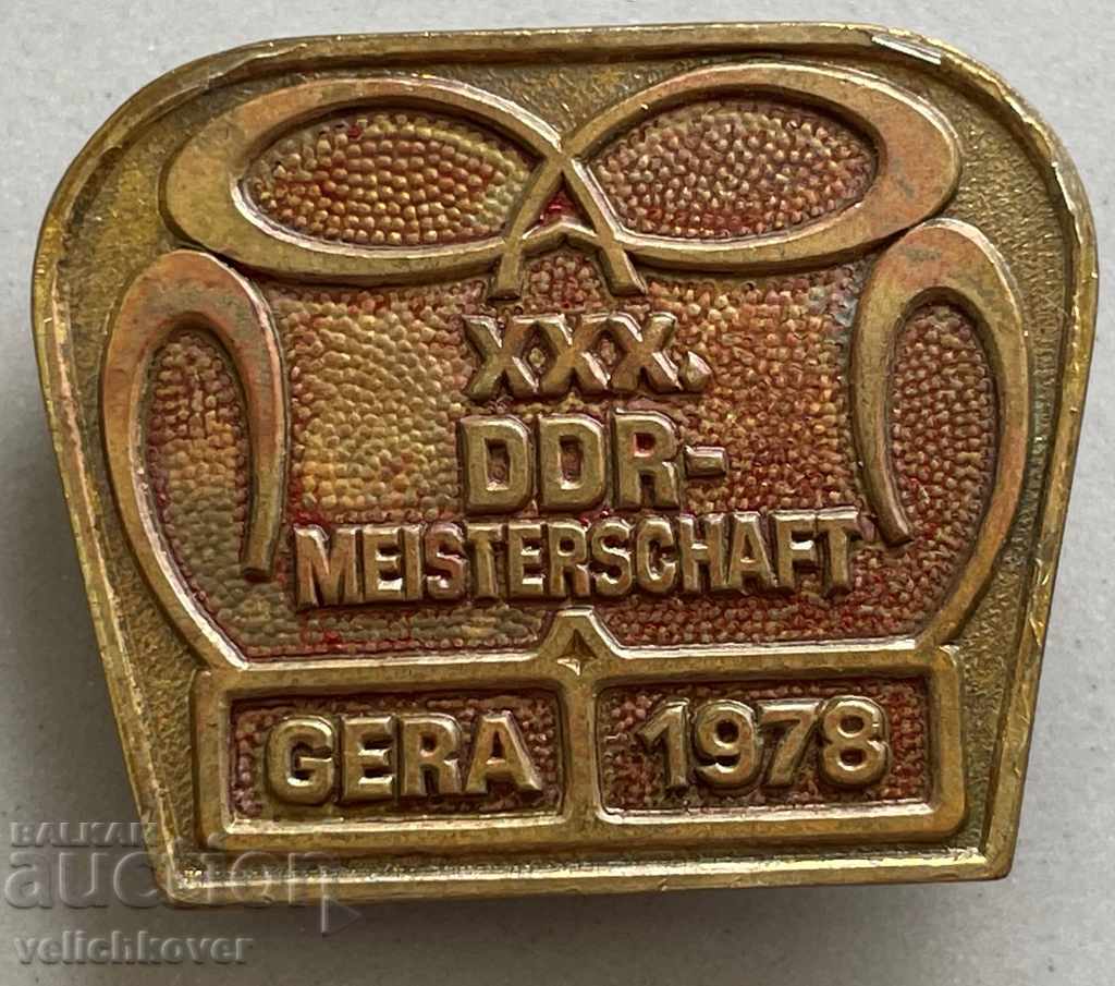 29884 GDR Germania de Est Turneul de box XXX Gera 1978