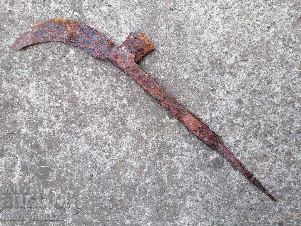 Стар ръчно кован косер, ковано желязо с цена 27.00 лв. | € 13.80 Стар ръчно кован косер, ковано желязо с цена 27.00 лв. | € 13.80