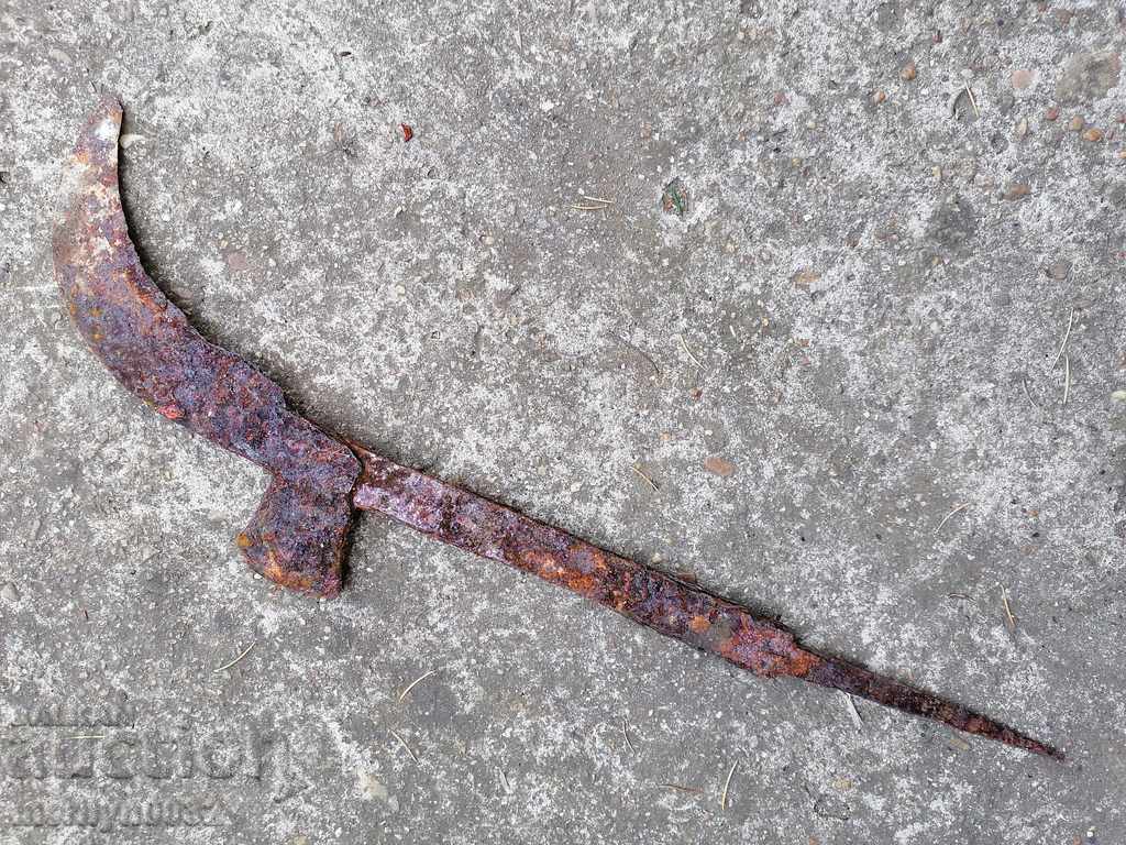 Стар ръчно кован косер, ковано желязо - 6 Стар ръчно кован косер, ковано желязо - 6