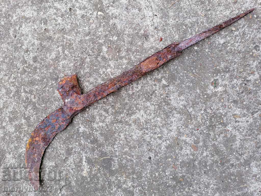 Стар ръчно кован косер, ковано желязо - 7 Стар ръчно кован косер, ковано желязо - 7