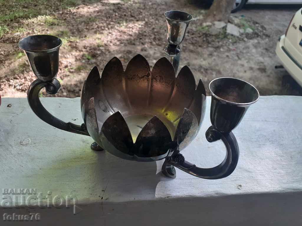 Auction Reed & Barton - Silver plated branded aristocratic candlestick Auction Reed & Barton - Silver plated branded aristocratic candlestick