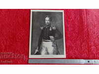 Old engraving lithograph graphic aristocrat Military epaulettes