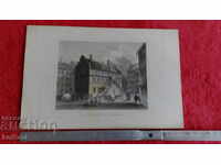Old engraving lithograph graphic City Properties Street