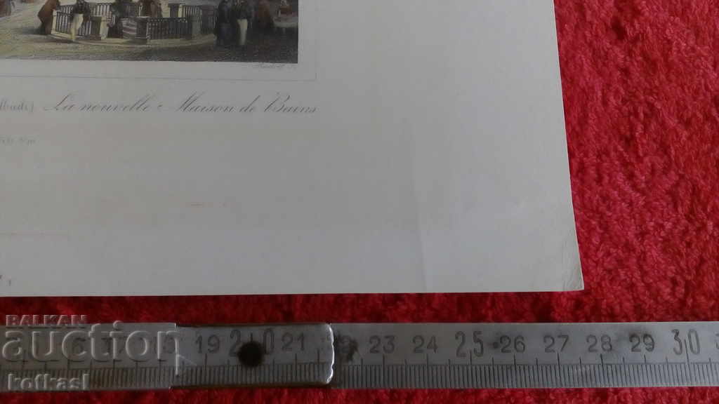 Gravura veche litografie grafică Building Estate Aristocrats cu preț € 28.50 | 55.74 BGN