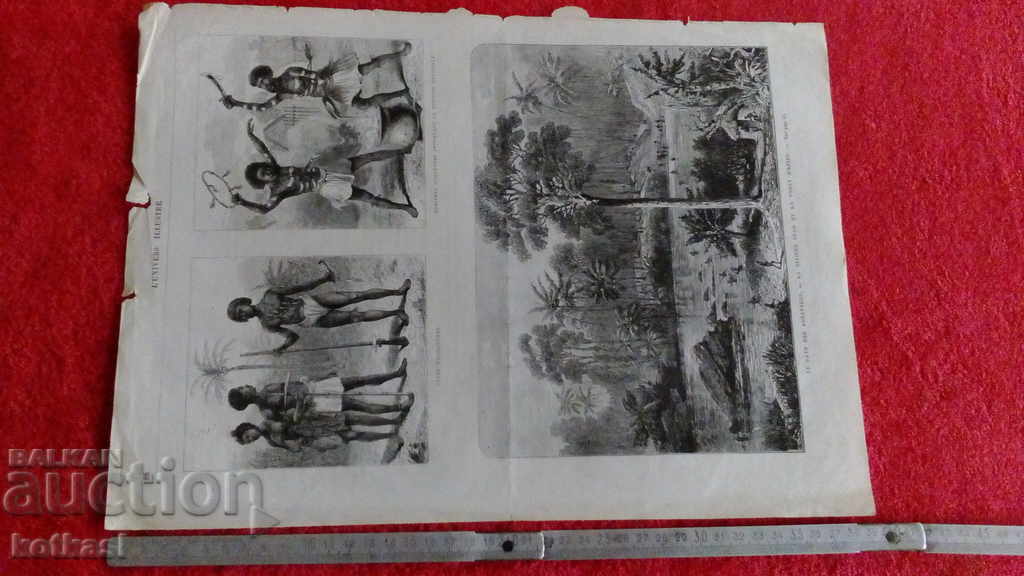 Old engraving lithograph graphic Old engraving lithograph graphic