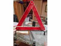 Reflective emergency triangle stable