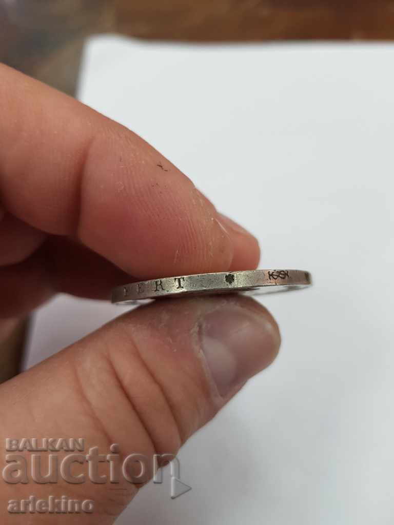 Rare silver Italian coin 5 pounds 1872 - 6 Rare silver Italian coin 5 pounds 1872 - 6