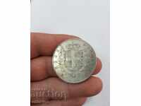 Rare silver Italian coin 5 pounds 1872
